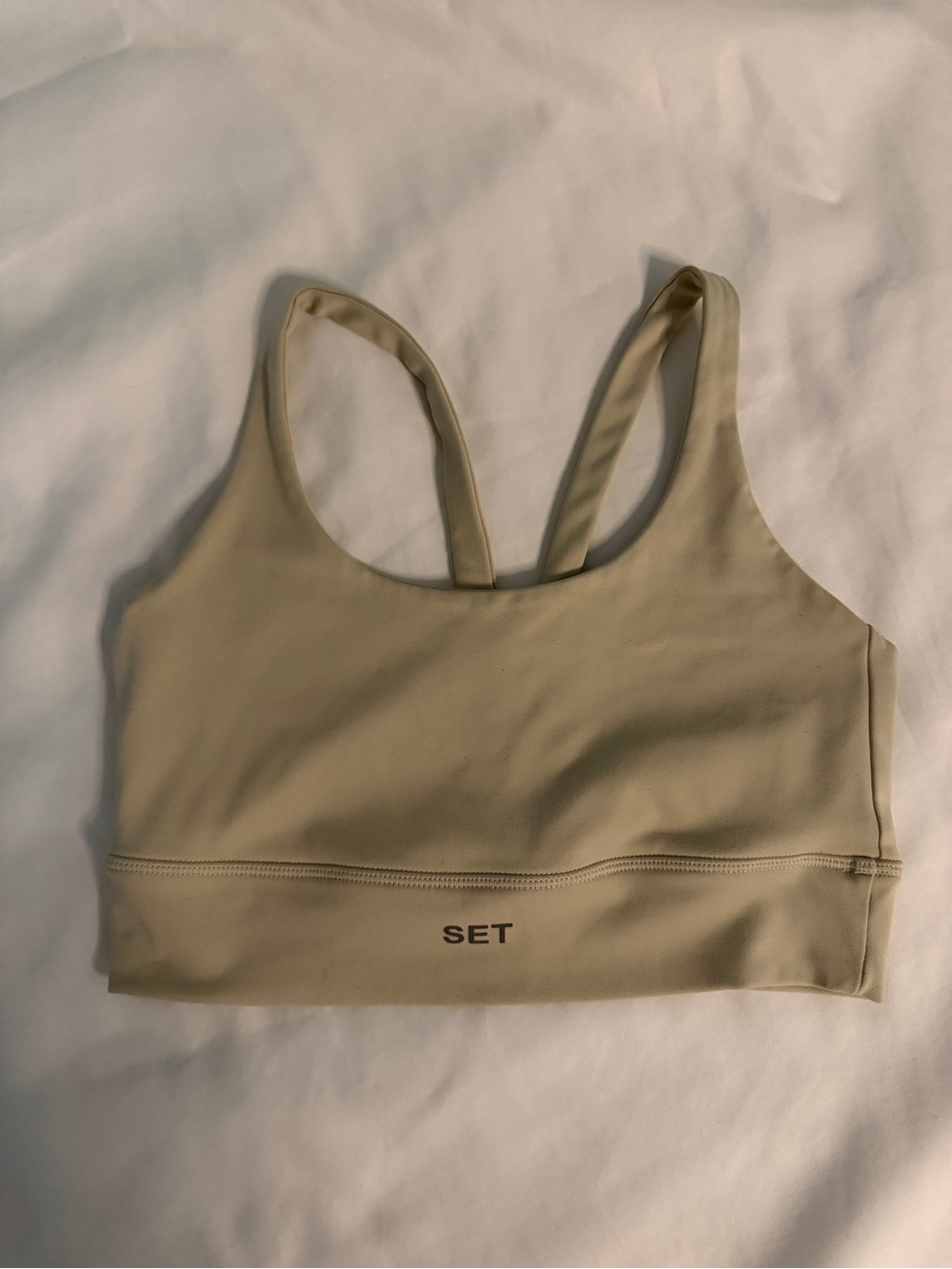 SET Active Scoop Bra in Oat Milk